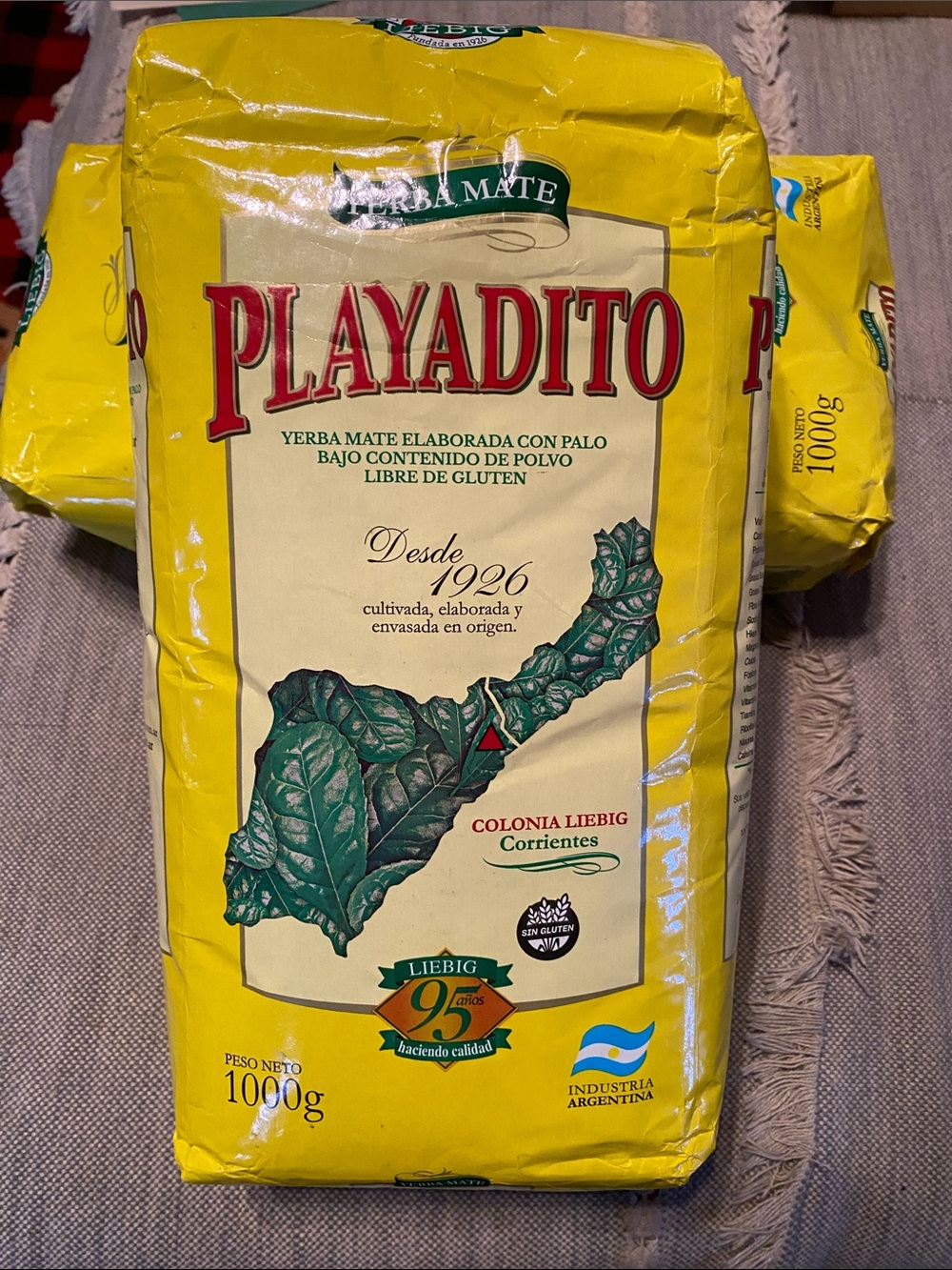 Playadito Yellow Yerba Mate - 1000g new.